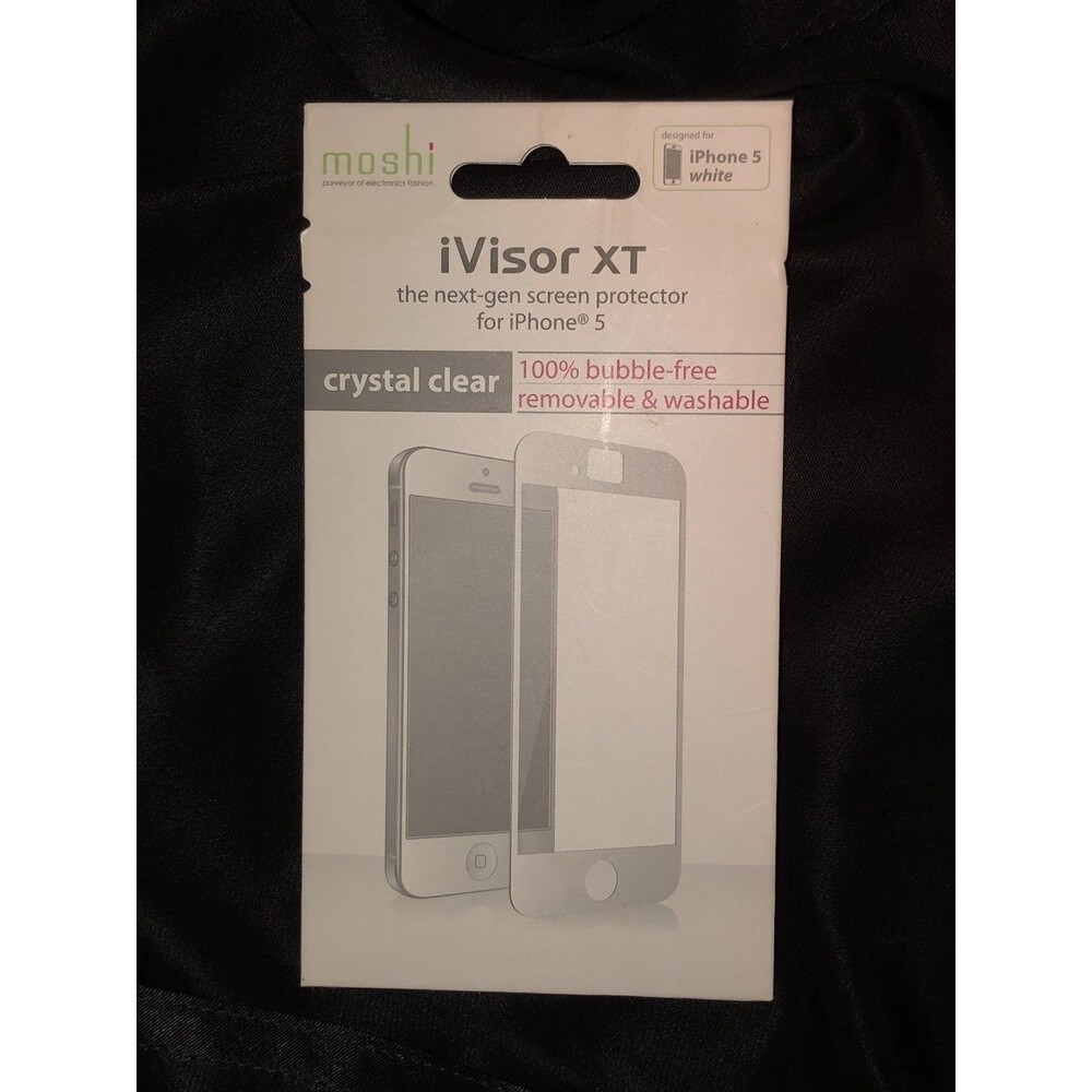 New Moshi iVisor XT Screen Protector for iPhone 5 Crystal Clear Bubble Free